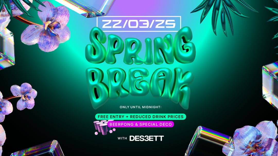 SA 22.3. SPRING BREAK-Eventplakat