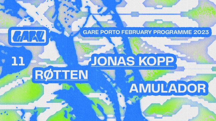 Cover for event: Sáb 11_  Jonas Kopp + RØTTEN + Amulador
