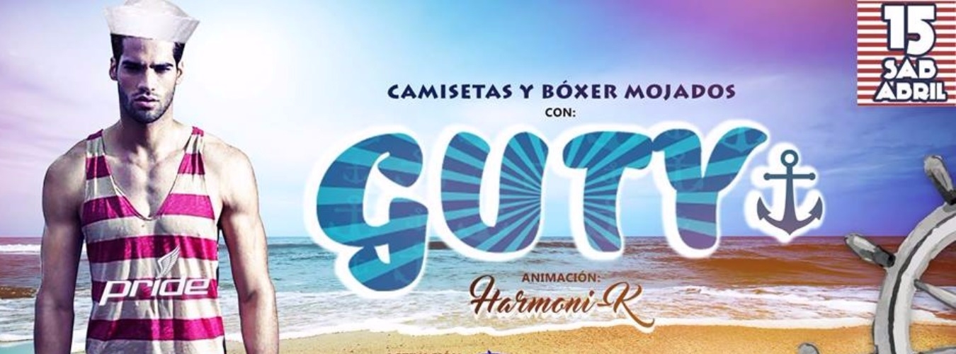 SÀB 15 ABR. Camisetas Y BÓXER Mojados w/ GUTY Carrera By. Pride image