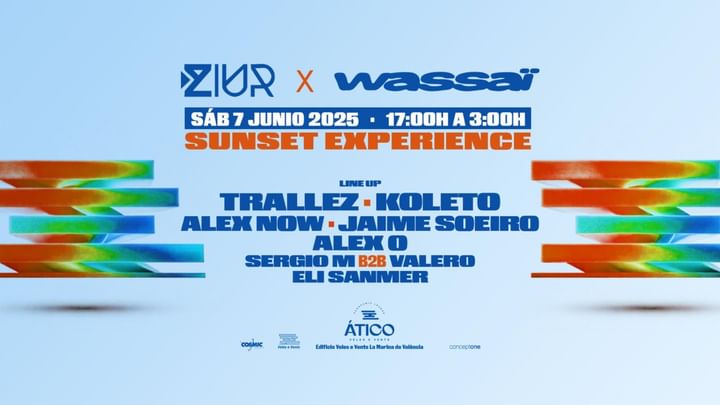 Cover for event: SAT 7 JUN | ZIUR x WassaÏ | Sunset Experience