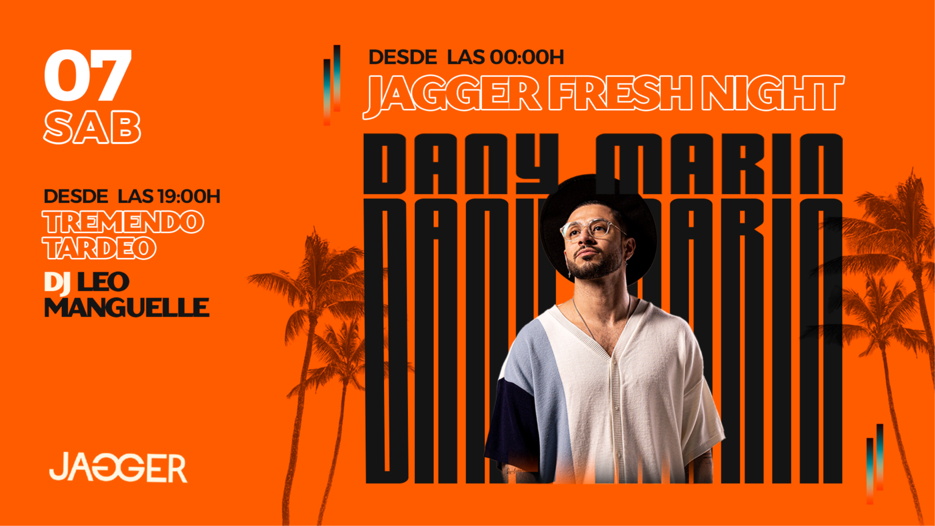 Sábado 07/06 TREMENDO TARDEO & JAGGER FRESH NIGHT image