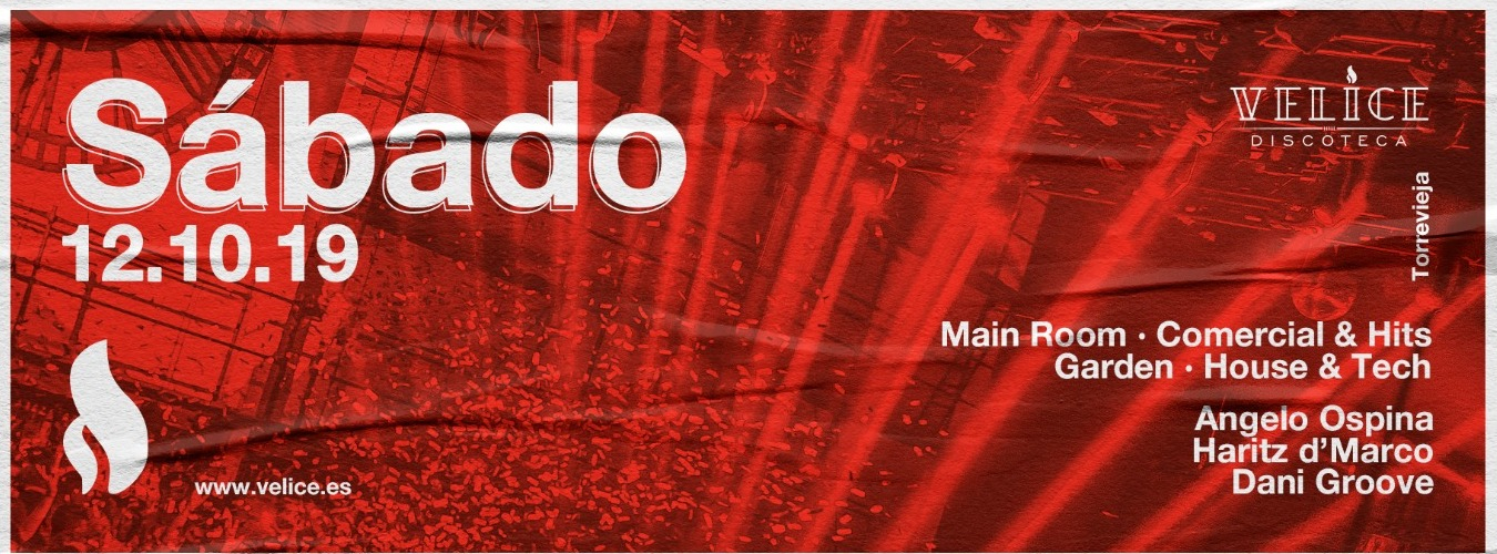 Sábado 12 de Octubre · Velice Discoteca