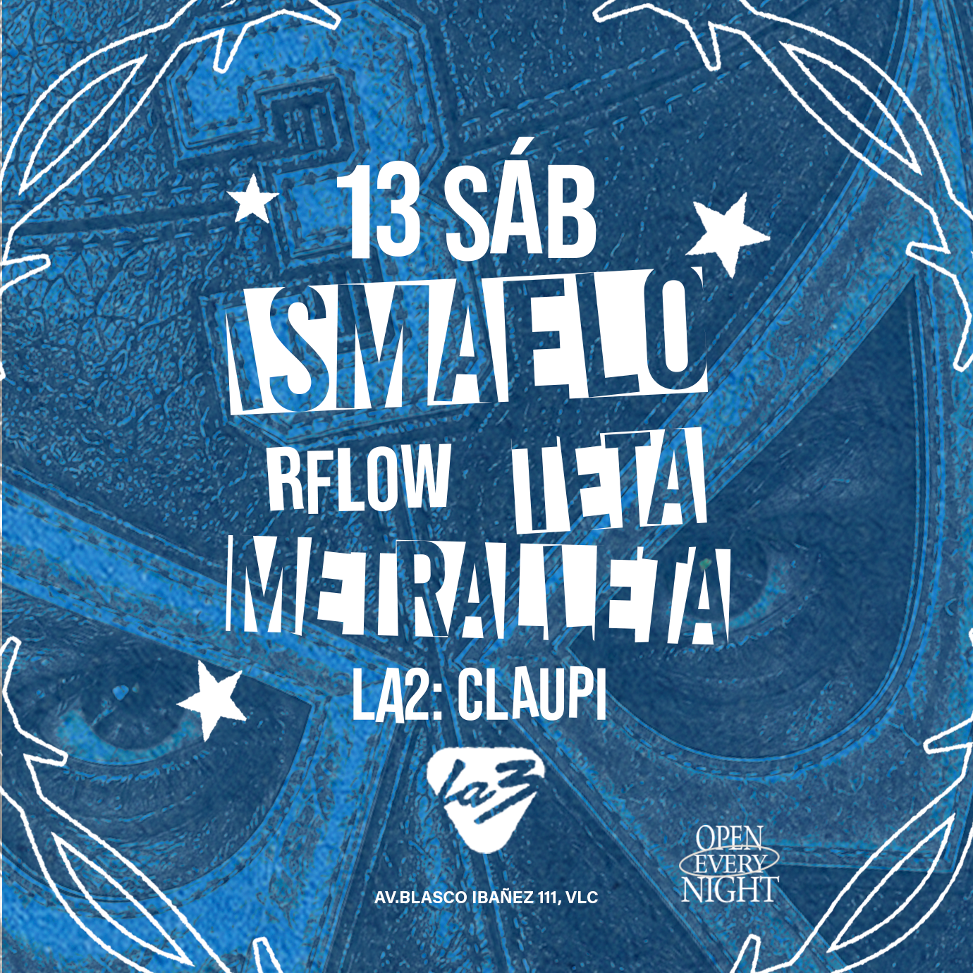 SÁBADO 13 | MERKA + TETA METRALLETA + RFLOW + CLAUPI image