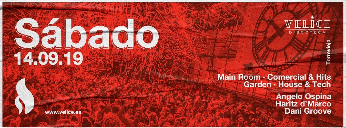 Sábado 14 de Septiembre · Velice Discoteca