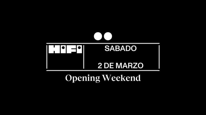 Cover for event: Sábado 2 de Marzo. Opening Weekend