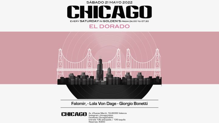 Cover for event: Sábado 21/05 CHICAGO_ El Dorado_ en GOLDEN'S CLUB