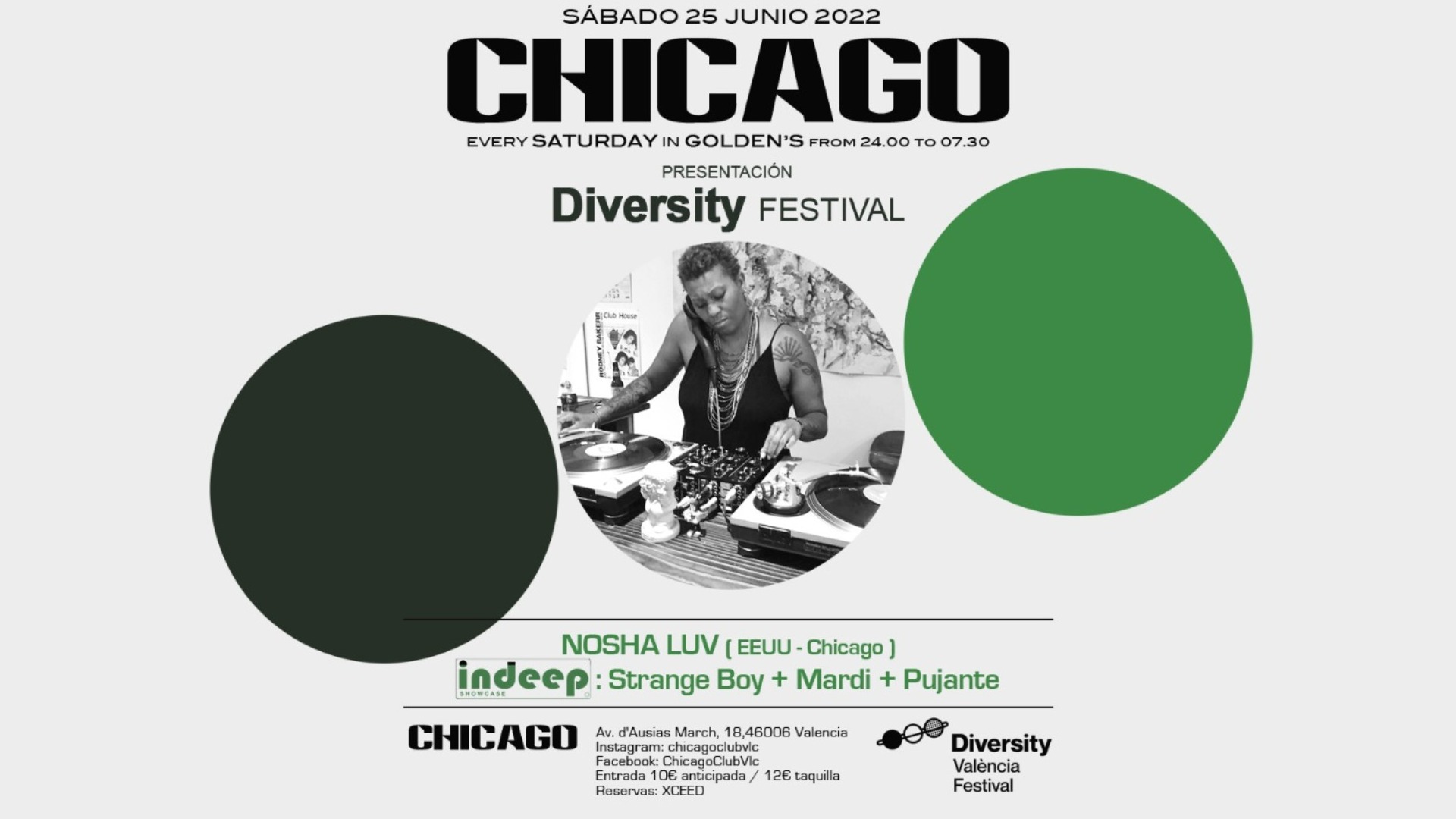 Sábado 25/06 PRESENTACION DIVERSITY FESTIVAL en GOLDEN'S CLUB