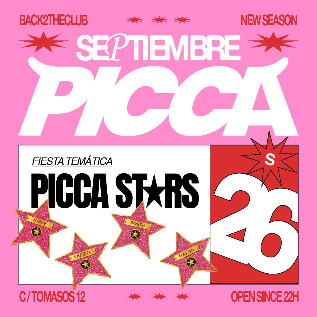 Sábado 26/9 PICCA STARS con PICCA CREW image