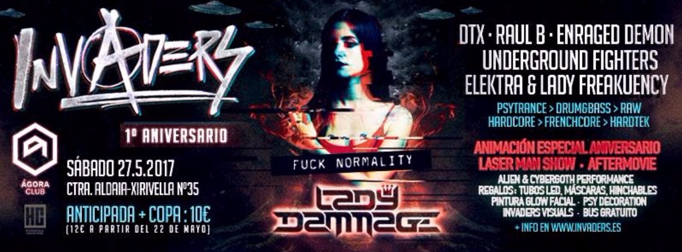 Sábado 27 Mayo, Invaders "1º Aniversario" en Ágora Club image