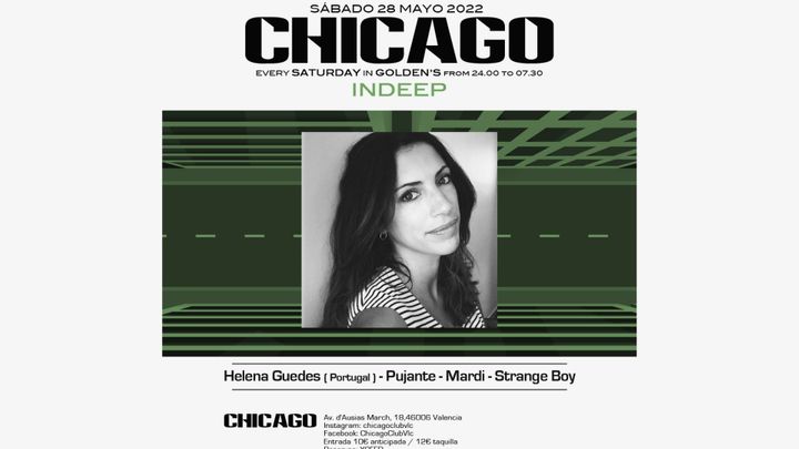 Cover for event: Sábado 28/05 CHICAGO_ INDEEP w/ HELENA GUEDES_ en GOLDEN'S CLUB