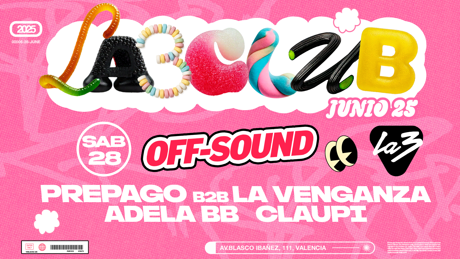 SÁBADO 28 | OFF-SOUND: PREPAGO B2B LA VENGANZA + ADELA BB image