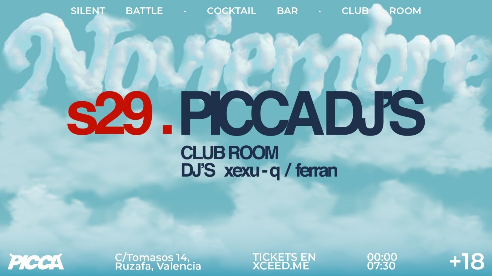 Sábado 29/11 ENJOY THE NIGHT en PICCA image