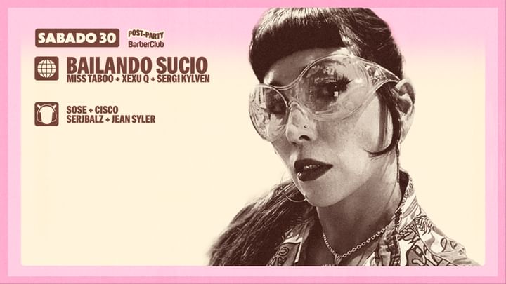 Cover for event: Sábado 30/11 // BAILANDO SUCIO con MISS TABOO (Barber)