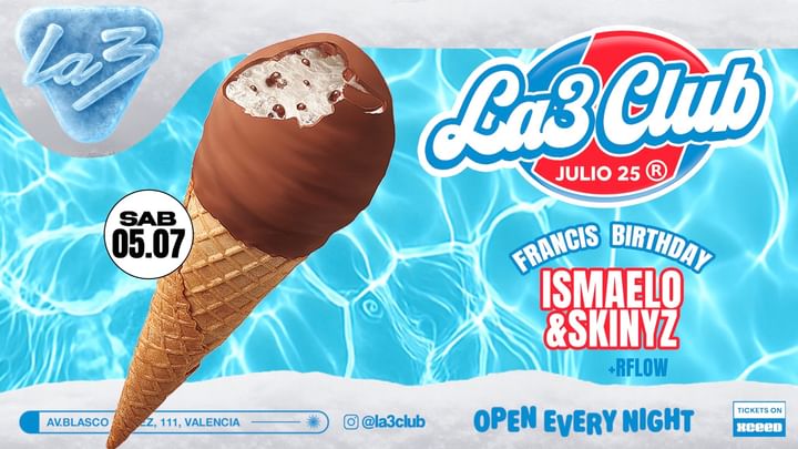 Cover for event: SÁBADO 5 | FRANCIS B-DAY: ISMAELO + SKINYZ