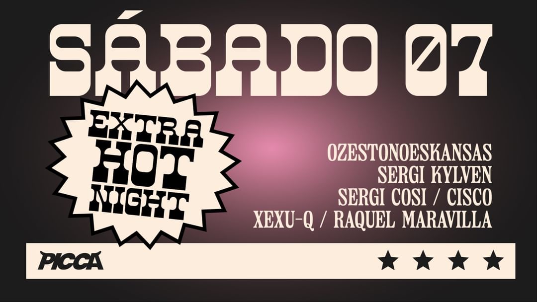 Copertina evento Sábado 7/6 PICCA #CRAZYSATURDAYS
