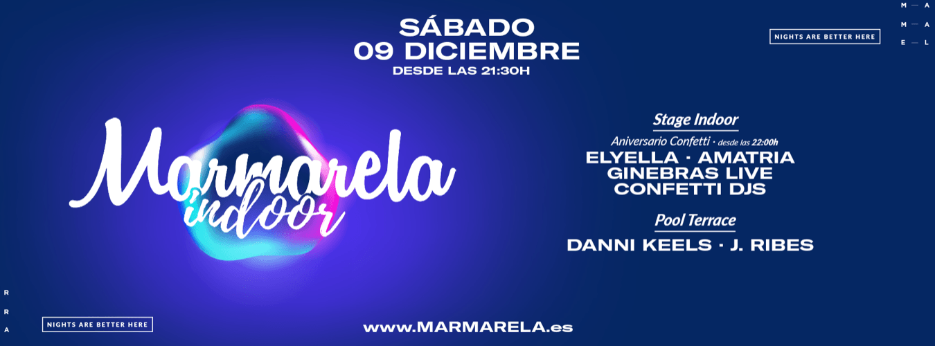 SÁBADO 9 - Marmarela Indoor