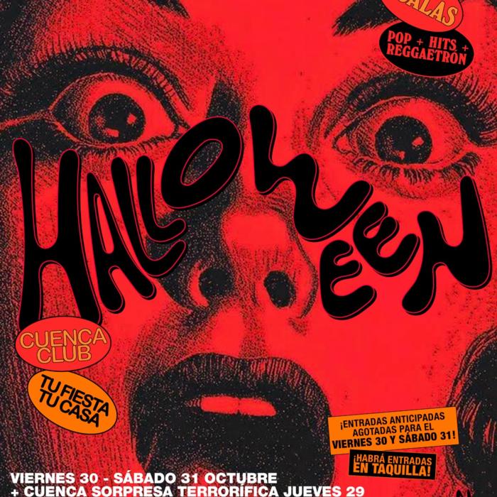 Cartel de SÁBADO: HALLOWEEN (ÚLTIMAS ENTRADAS EN TAQUILLA) #CUENCAclub en Cuenca Club En Sala Pirandello