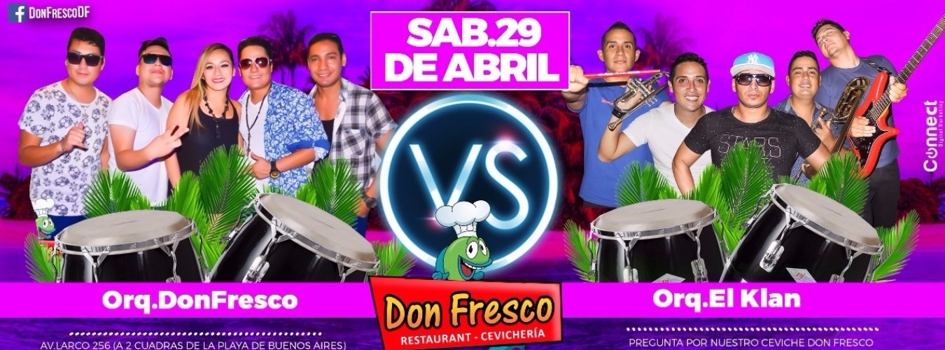 SÁBADO Orq. EL KLAN VS Orq. DON FRESCO // DON FRESCO image