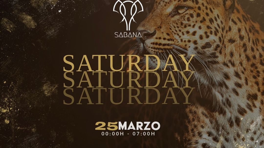 Copertina evento SABANA - SABADO 25 MARZO