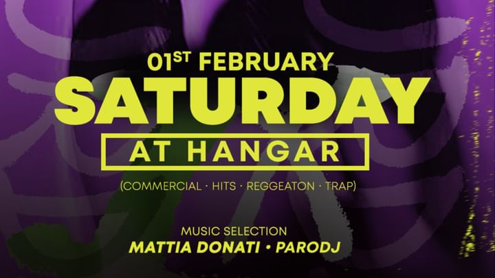 Cover for event: Sabato 01 Febbraio 2025 | HANGAR The Saturday