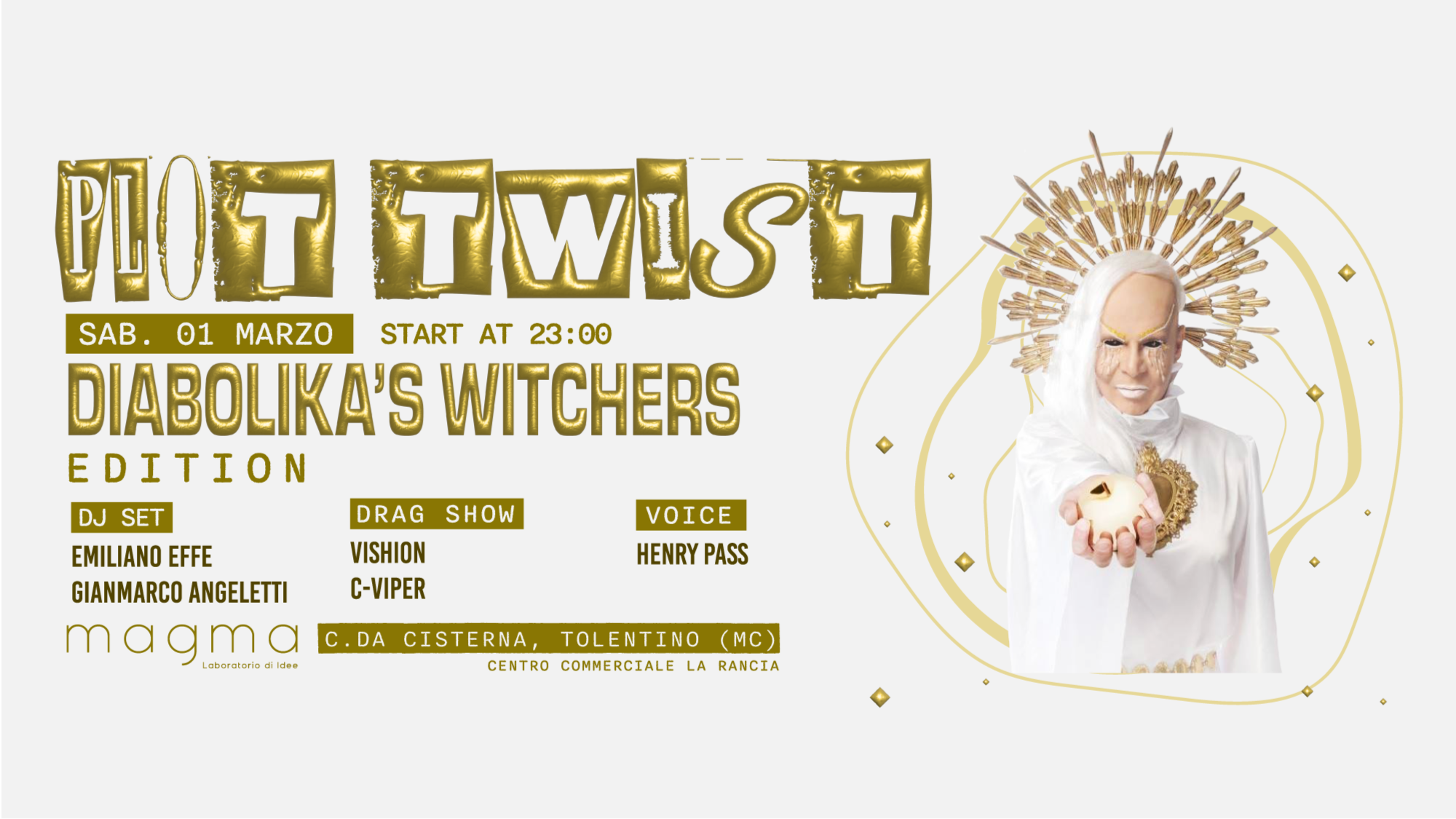 SABATO 1 MARZO - DIABOLIKA'S WITCHERS - CARNIVAL PARTY - at MAGMA image