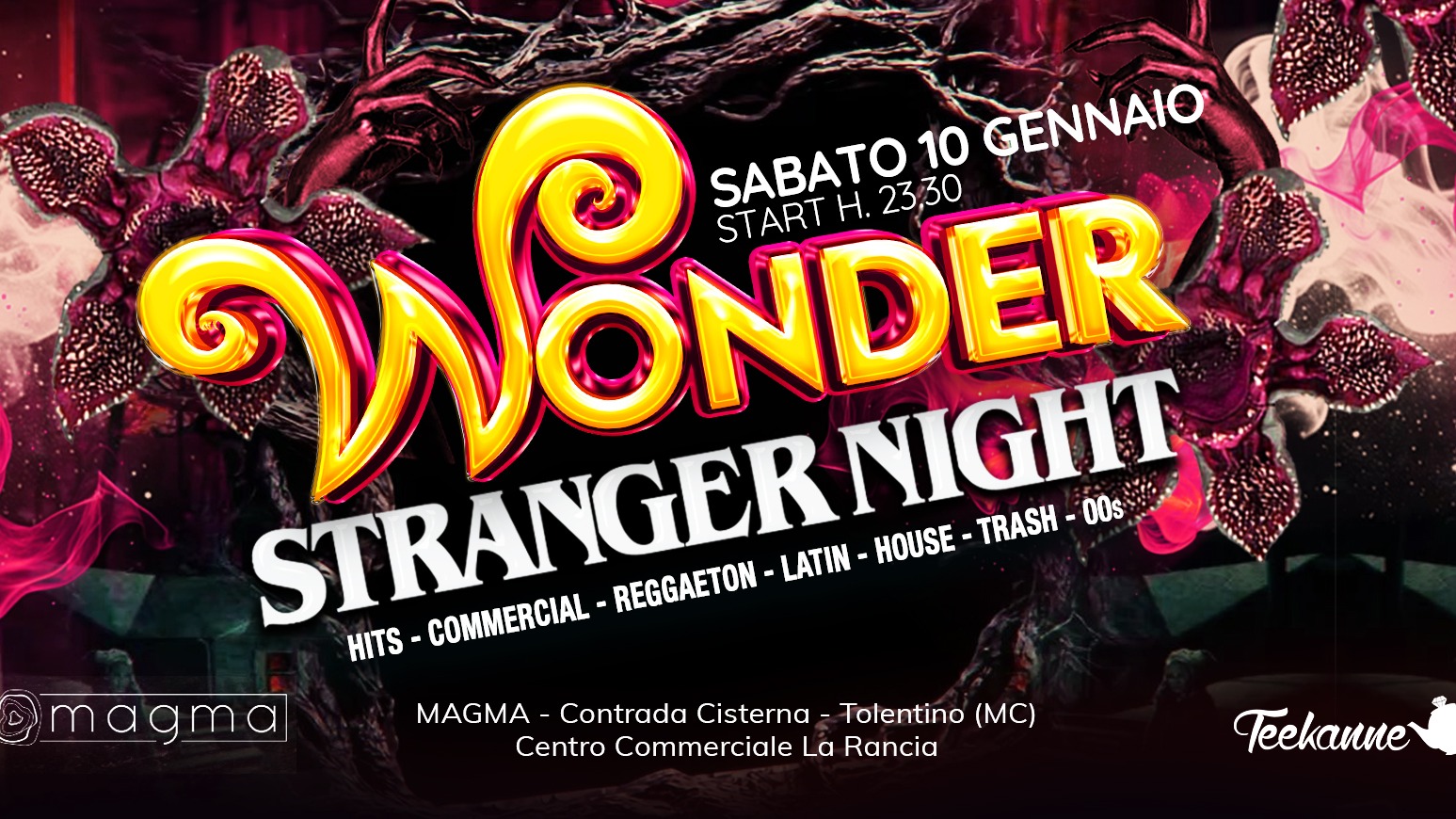  SABATO 10 GENNAIO DICEMBRE - WONDER party - Stranger Night at MAGMA image