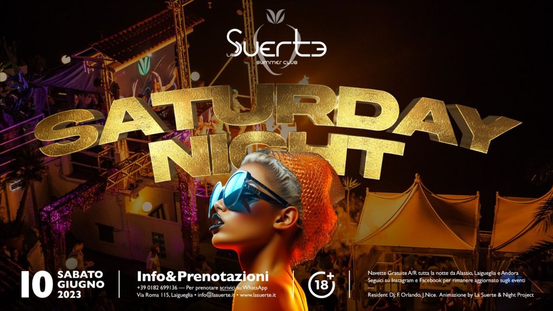 Sabato 10 Giugno -La Suerte- event cover