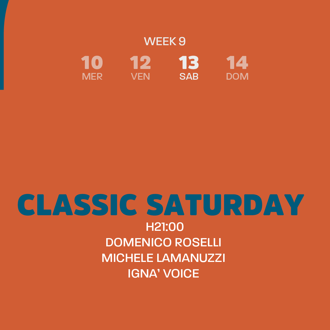 Sabato 13 Dicembre - Saturday Night -Atrio22  image