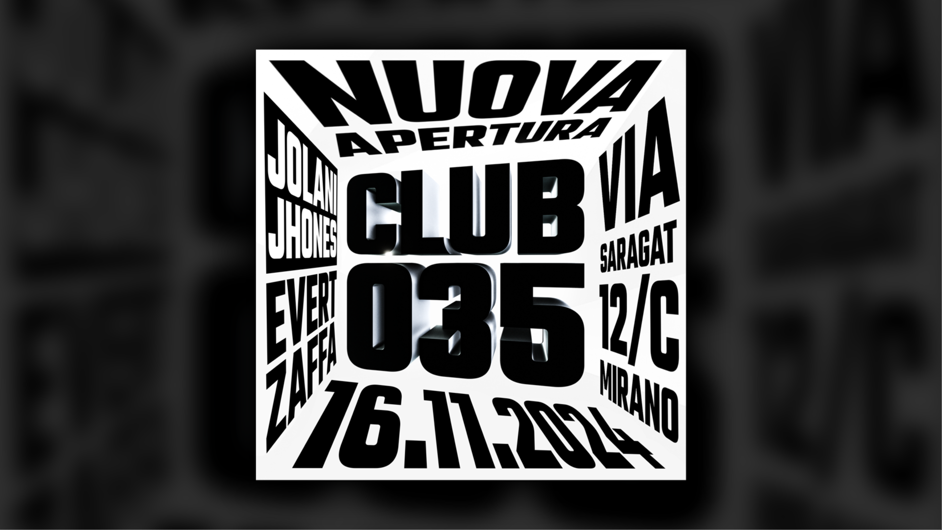 Sabato 16 Novembre – La grande inaugurazione