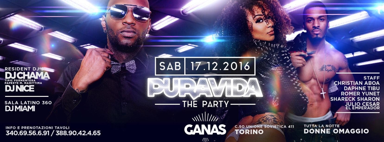 SABATO 17 DICEMBRE - Pura Vida The Party image