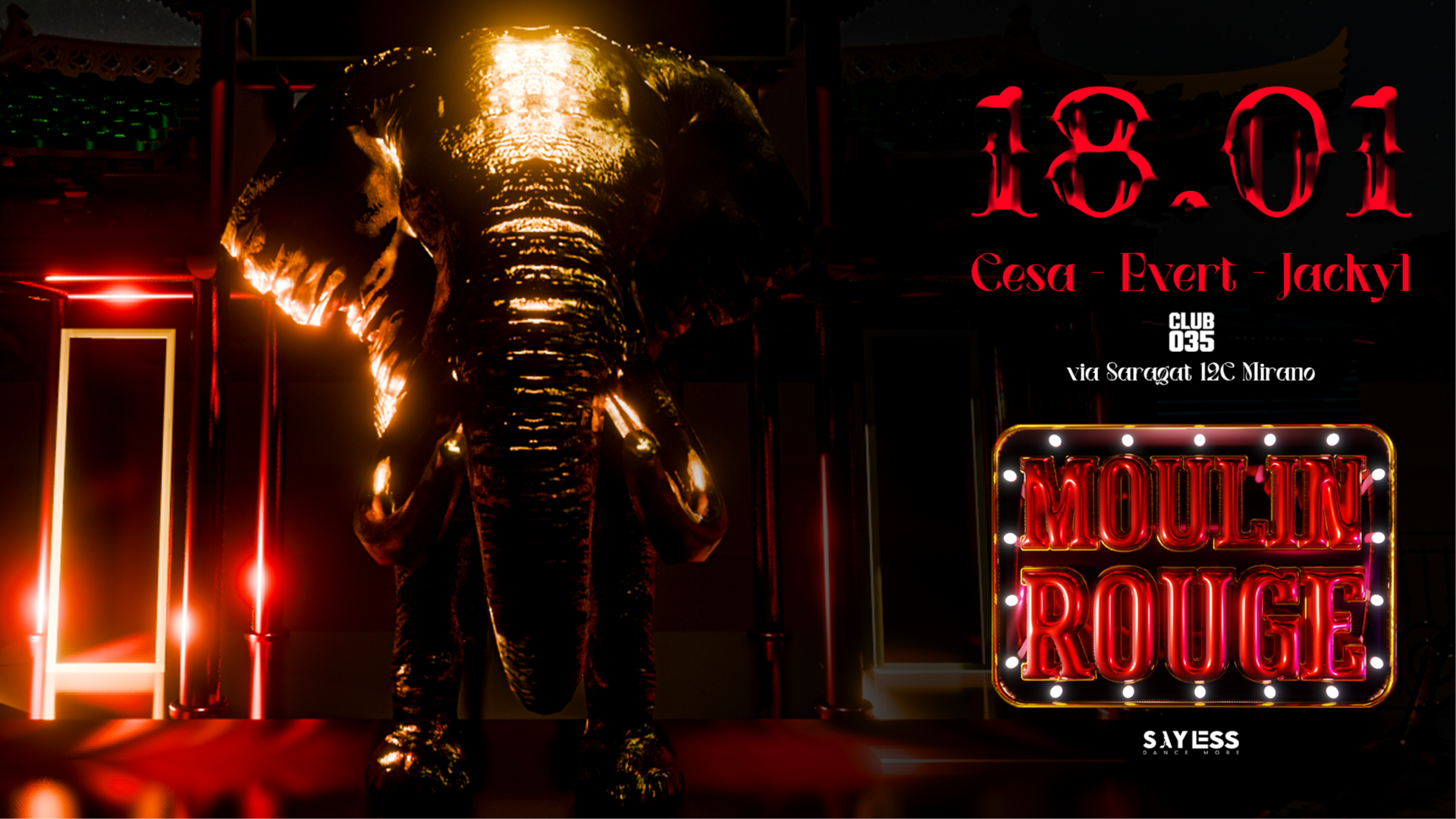 Sabato 18 Gennaio - Moulin Rouge