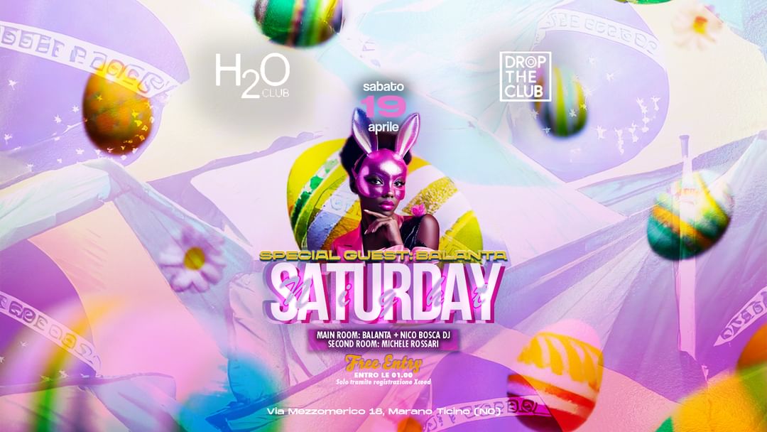 Copertina evento Sabato 19 Aprile 2025 - H2O Club