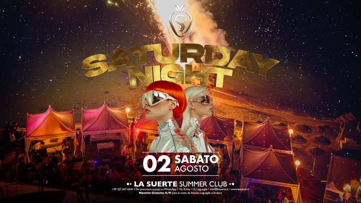 Cover for event: Sabato 2 Agosto - La suerte -