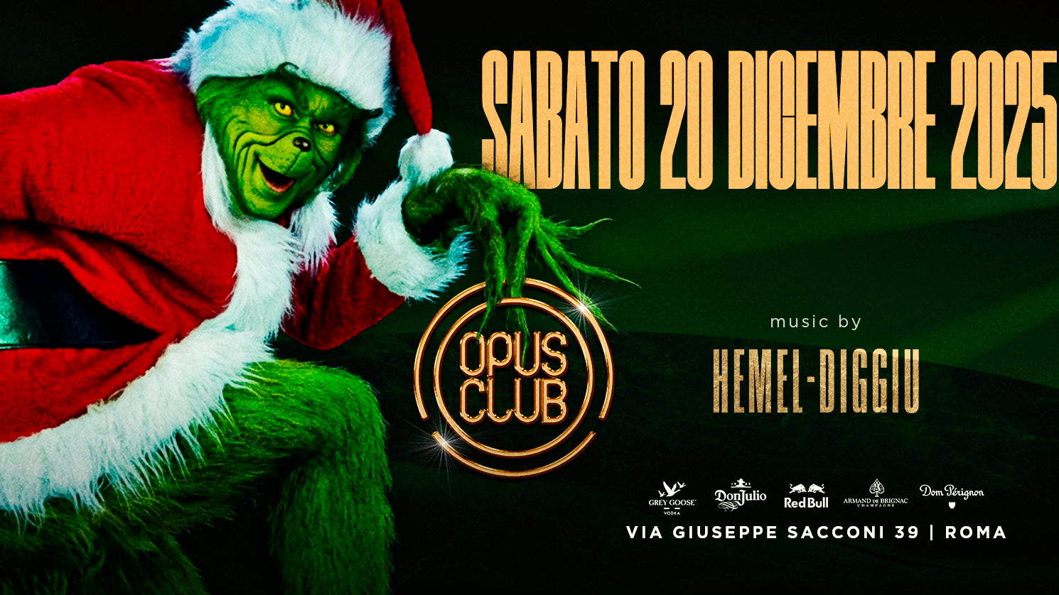 Sabato 20 dicembre @Opus Club image