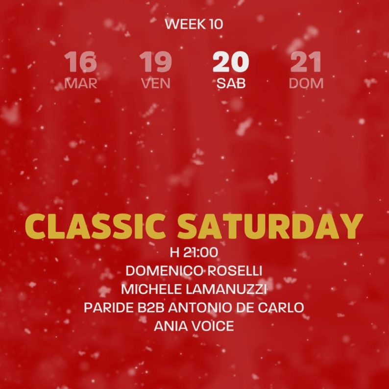 Sabato 20 Dicembre - Saturday Night -Atrio22  image