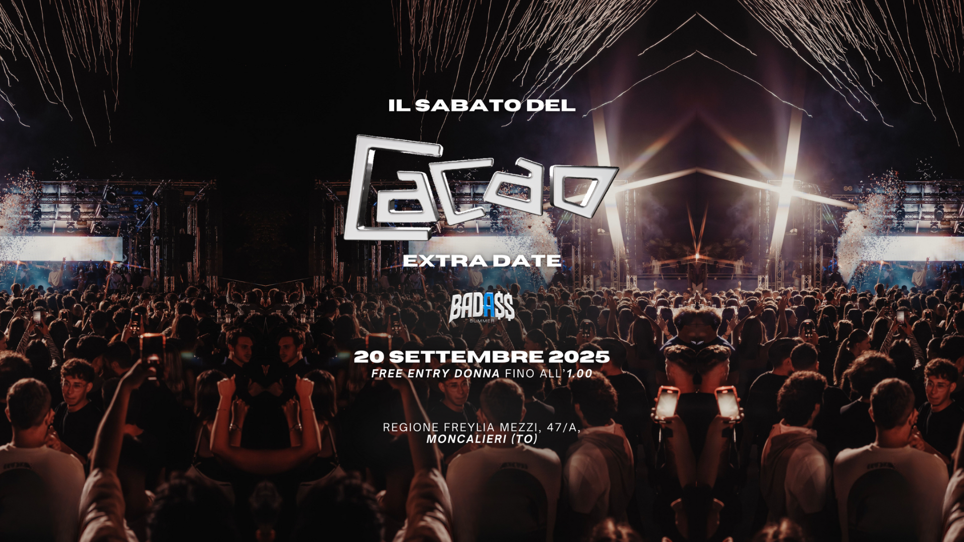 Sabato 20 Settembre - Badass - Cacao Torino image