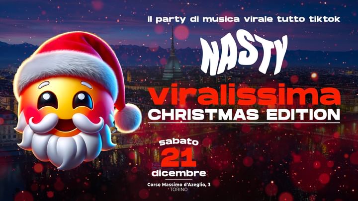 Cover for event: Sabato 21 Dicembre VIRALISSIMA CHRISTMAS Edition + NASTY KARAOKE - Nasty Club