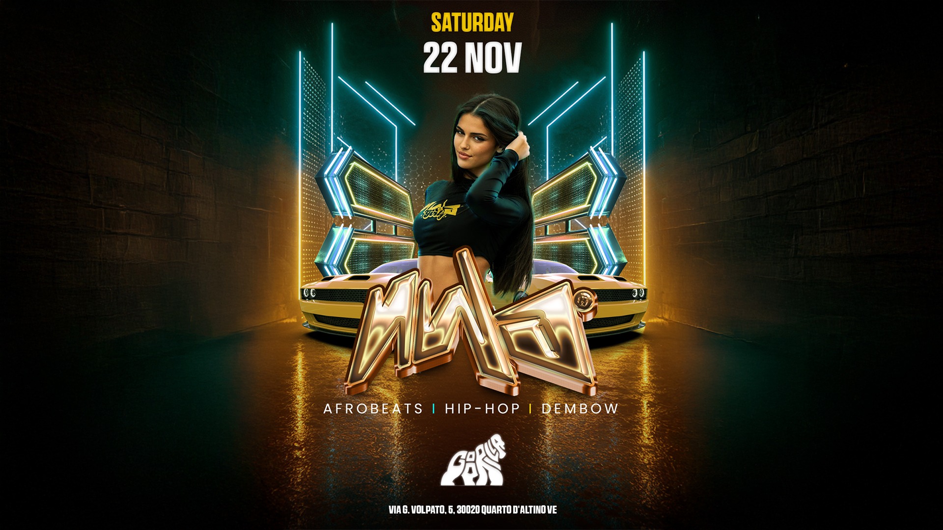 SABATO 22.11 • GOORILLA CLUB • NWA image