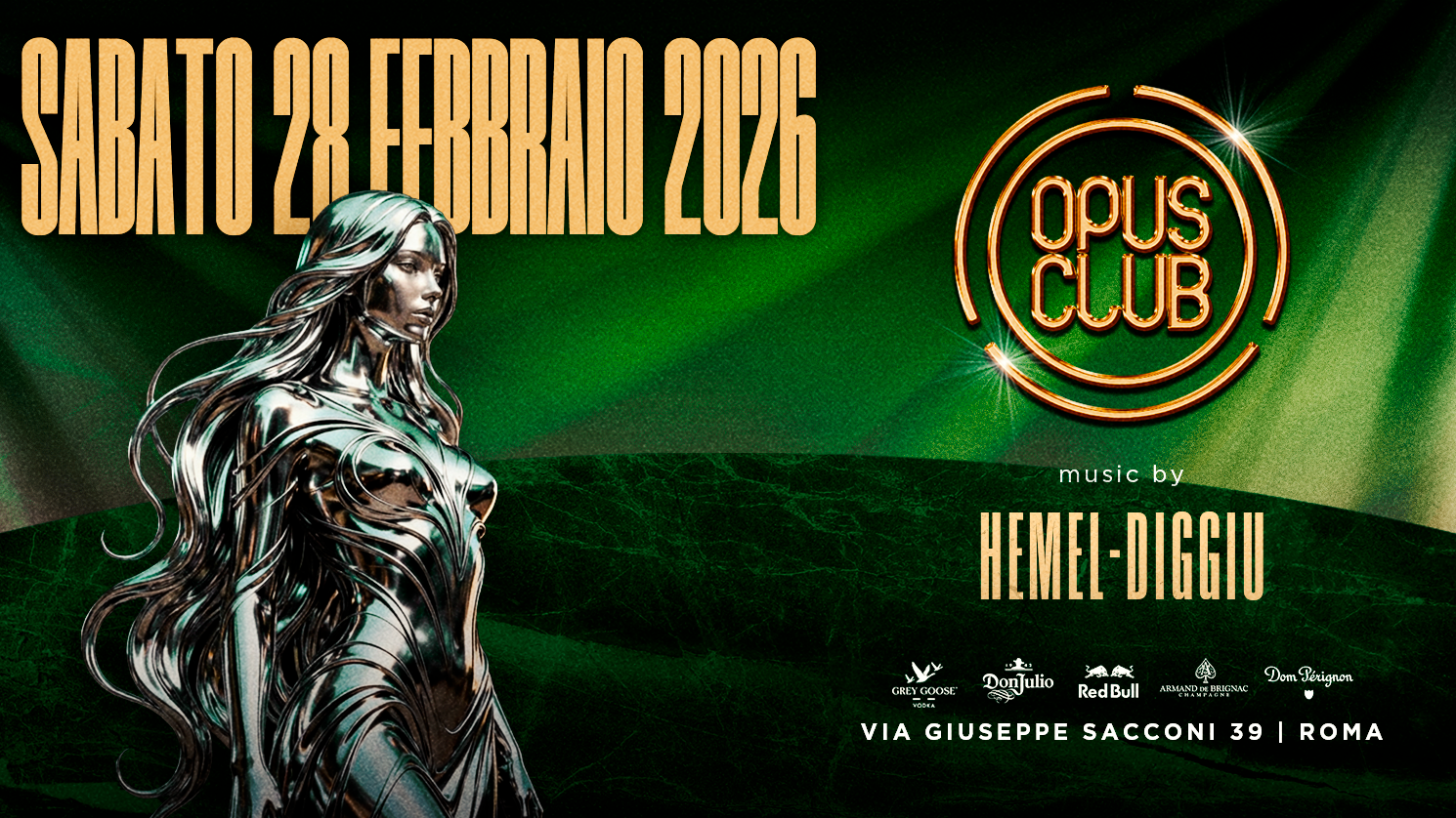 Sabato 28 febbraio 2026 @Opus Club image