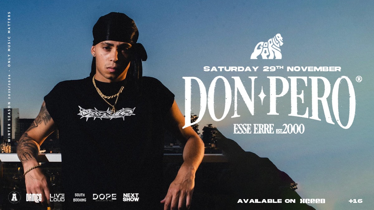 SABATO 29.11  • GOORILLA CLUB • DON PERO image