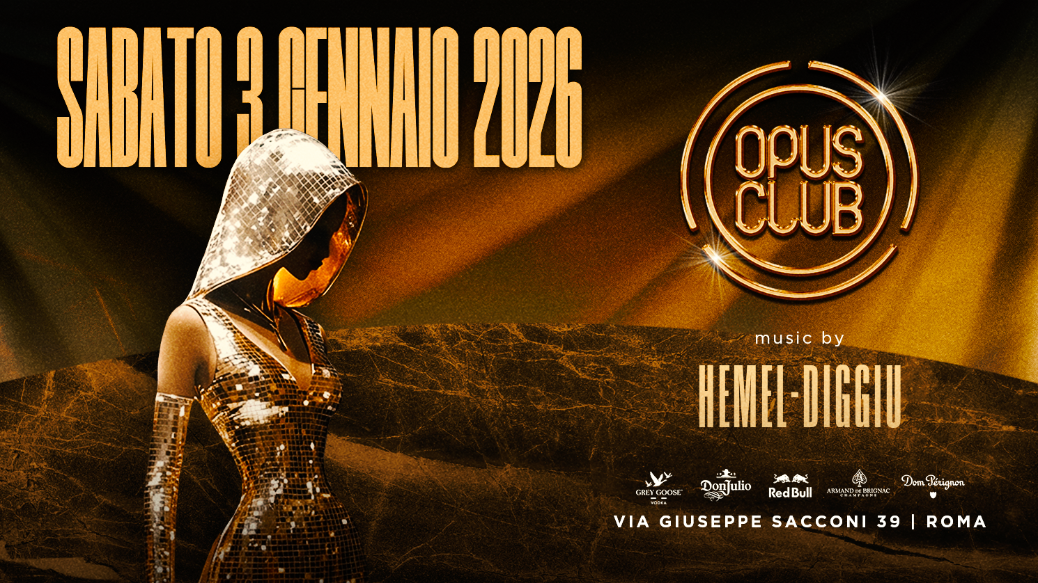 Sabato 3 gennaio '26 @Opus Club