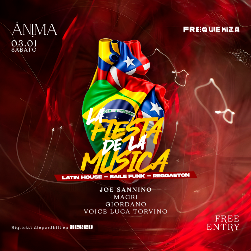 Sabato 3 Gennaio - Frequenza X La Fiesta de la Musica image