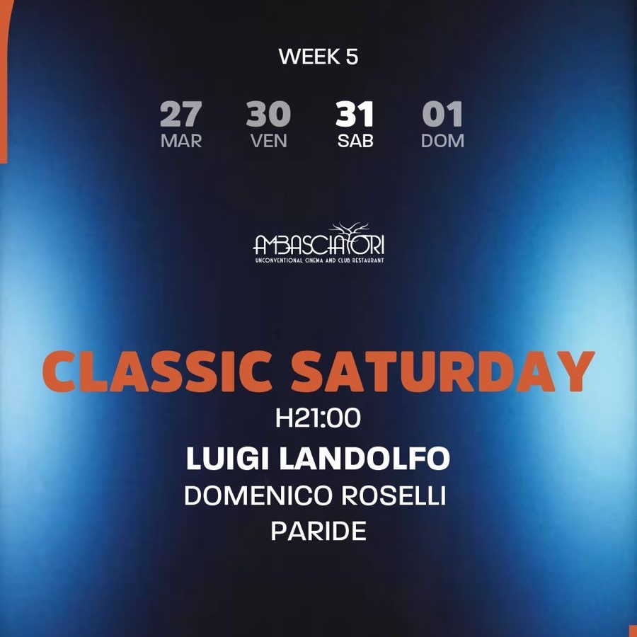 Sabato 31 Gennaio - Classic saturday Night -Atrio22  image