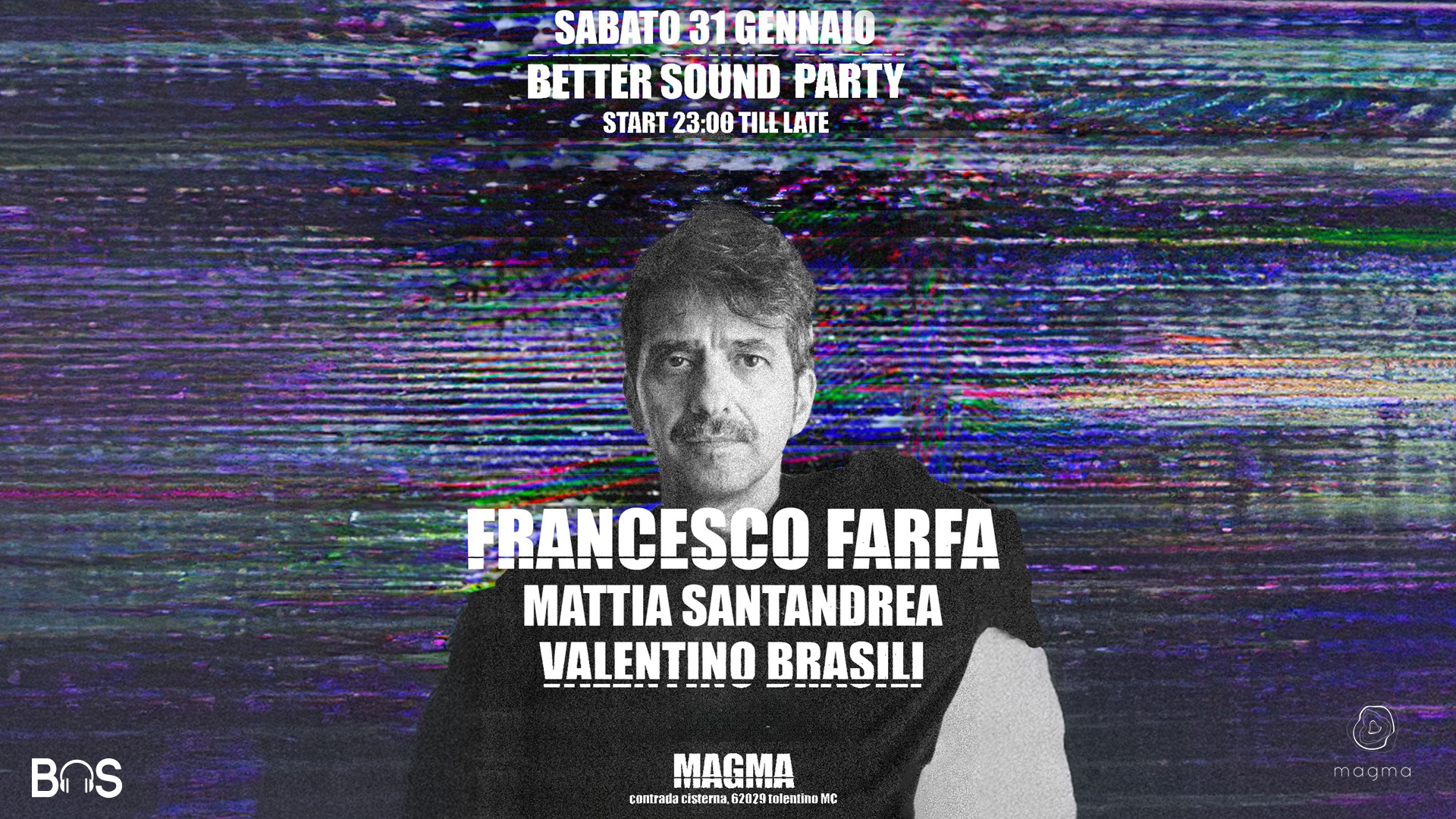 SABATO 31 GENNAIO - FRANCESCO FARFA at MAGMA - WITH BETTERSOUND image