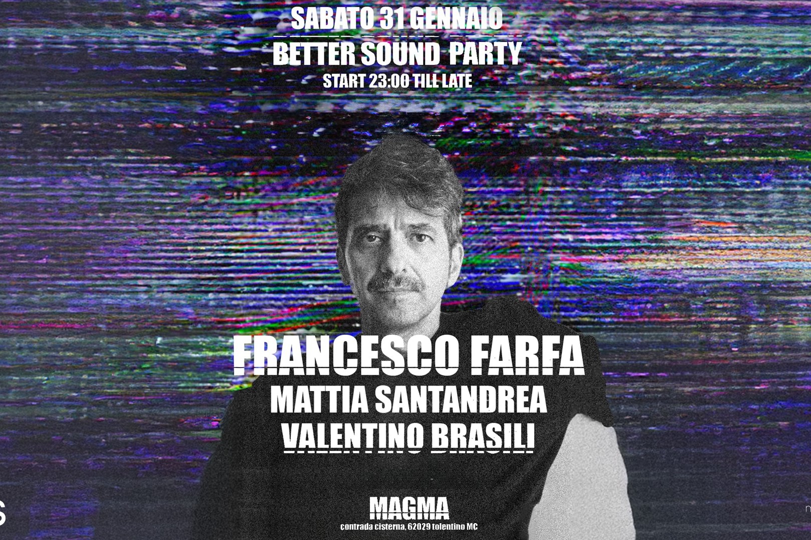 SABATO 31 GENNAIO - FRANCESCO FARFA at MAGMA - WITH BETTERSOUND image