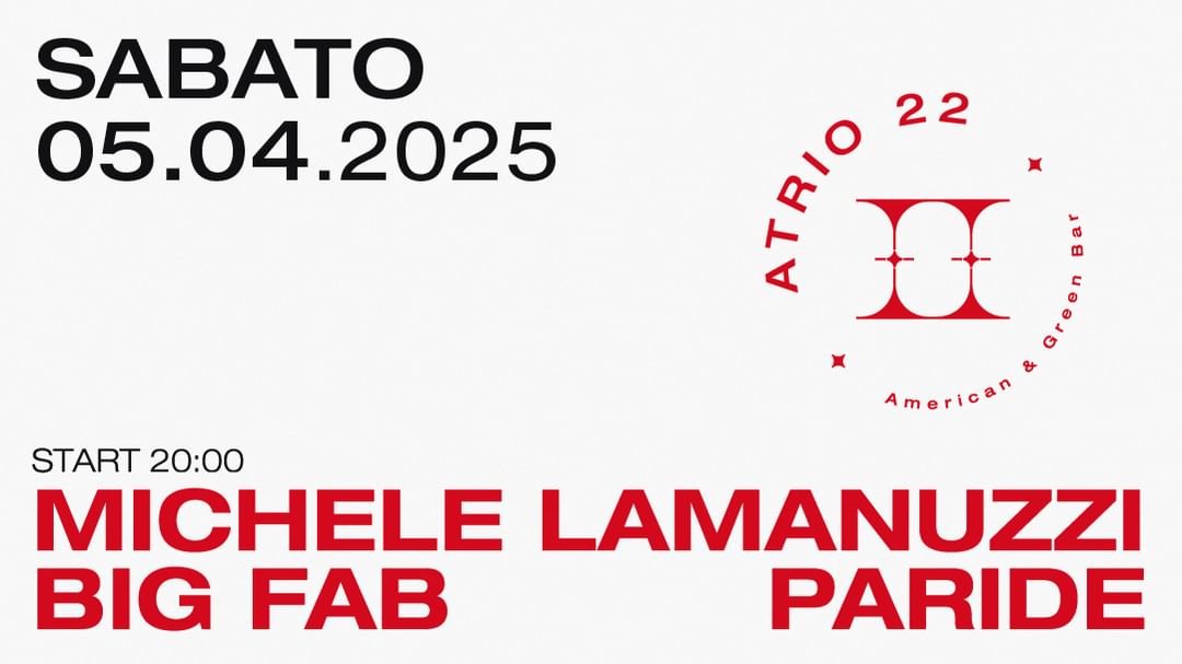 Cartel del evento Sabato 5 Aprile 2025