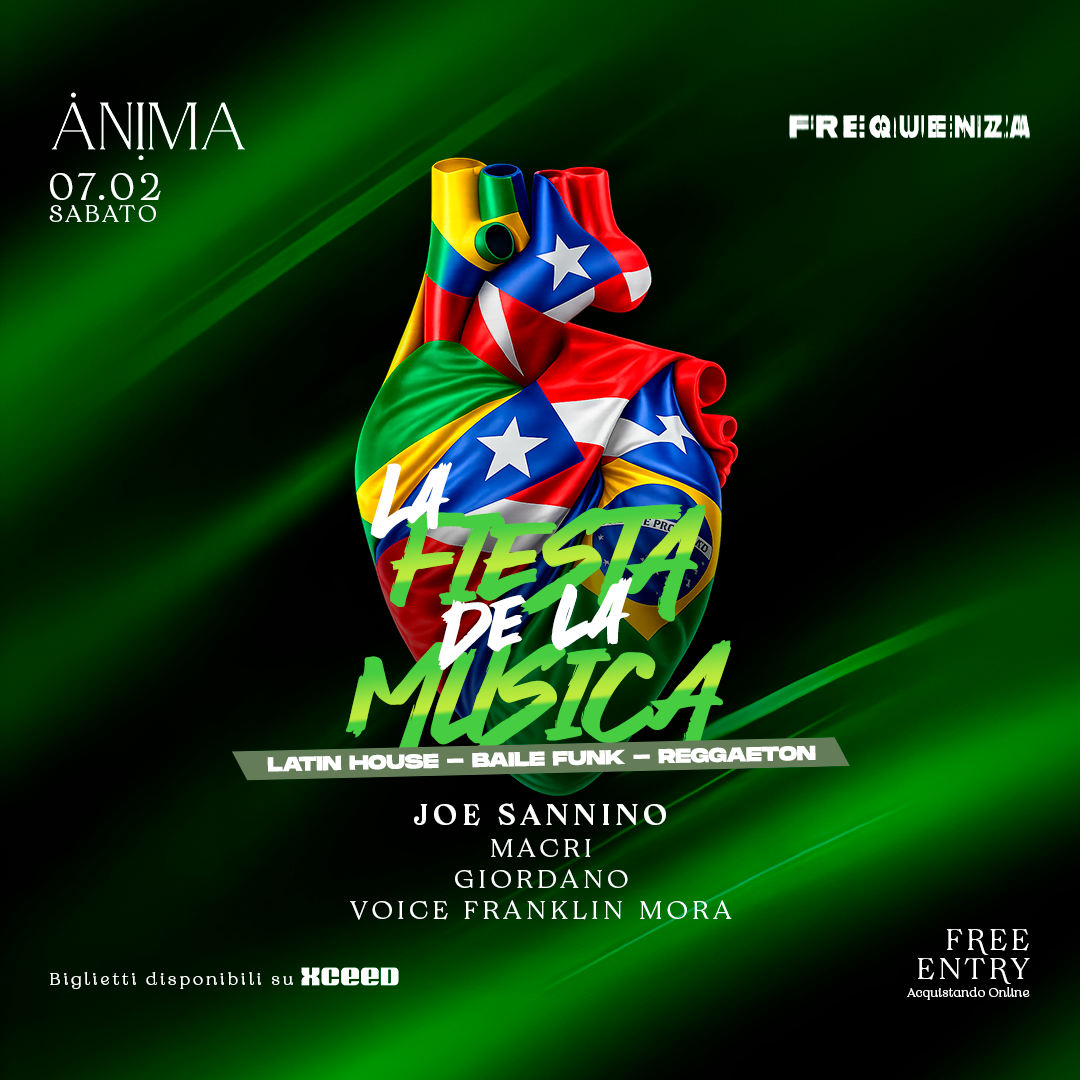 Sabato 7 Febbraio - Frequenza - Fiesta de la Musica image