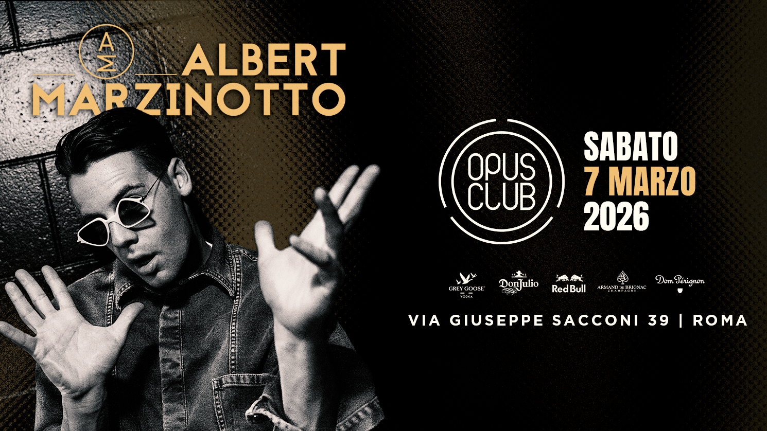 Albert Marzinotto Sabato 7 marzo 2026 @Opus Club image