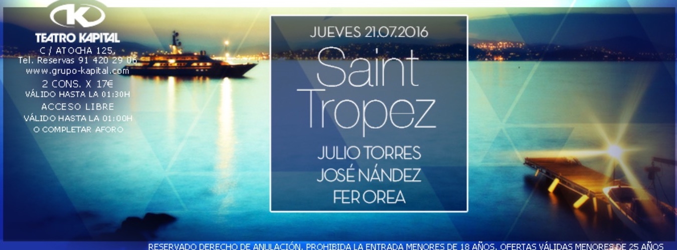 Saint Tropez || Kapital Madrid image
