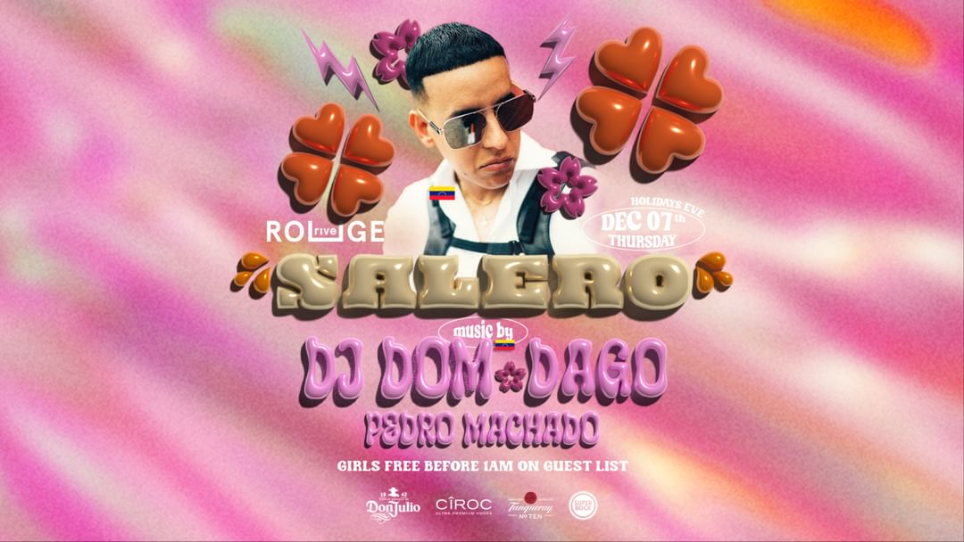 Cartel del evento SALERO - La Noche del Reggaeton